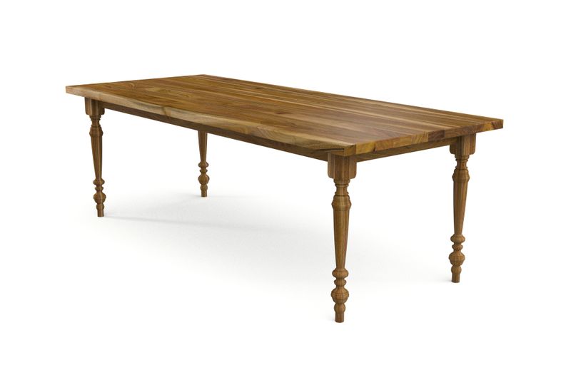 Esstisch WEITERE MODELLE aus Europäischem Nussbaum Massivholz geölt