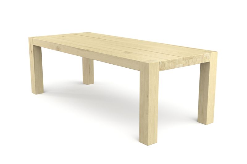 Esstisch BAMACO aus Esche hell Massivholz geölt