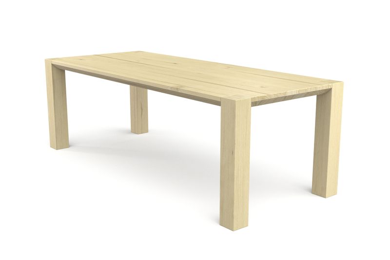 Esstisch BESOS aus Esche hell Massivholz geölt