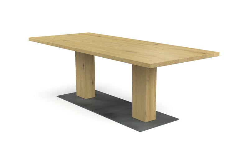 Esstisch MILAN aus Eiche hell Massivholz geölt