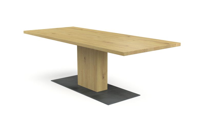 Esstisch MILAS aus Eiche hell Massivholz geölt