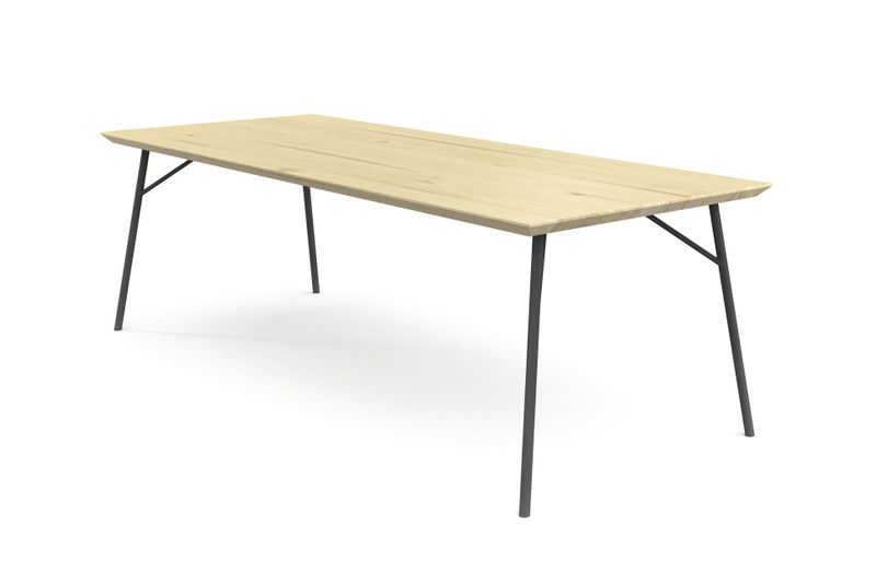 Esstisch VIANA aus Esche hell Massivholz geölt