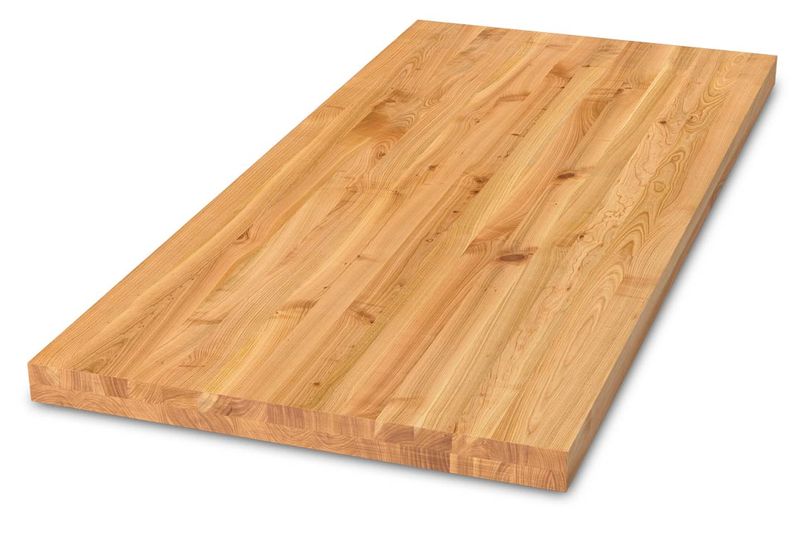 Schreibtischplatte aus Massivholz, eu. kirsche