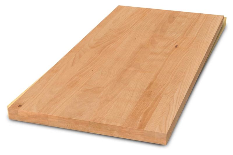 Schreibtischplatte aus Massivholz, buche