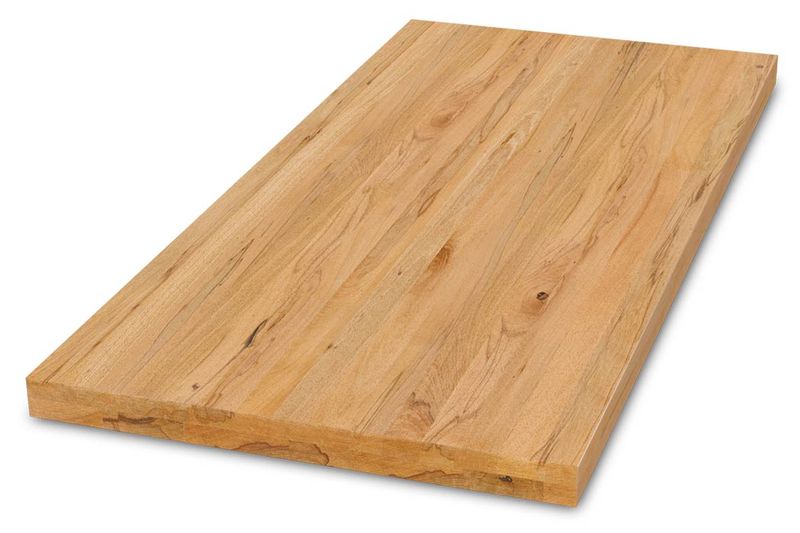 Schreibtischplatte aus Massivholz, kernbuche