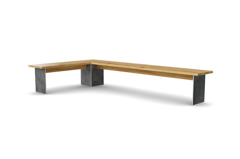 Eckbank ARGENTO aus Eiche, 200 × 160 cm