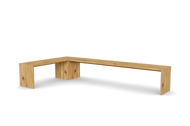 Eckbank WANGEN aus Eiche, 200 × 160 cm