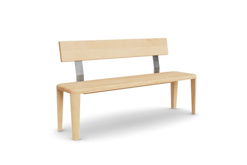 Sitzbank Hero mit Holzlehne aus Buche
