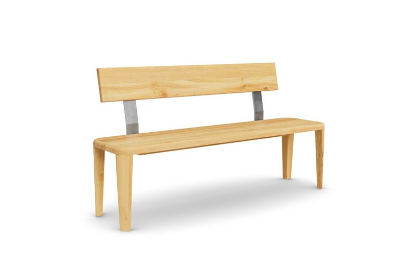 Sitzbank Hero mit Holzlehne aus Kirschbaum