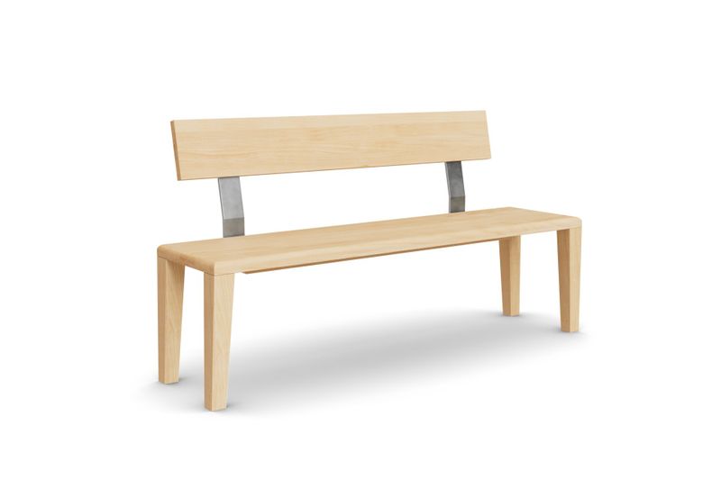Sitzbank Keto mit Holzlehne aus Buche