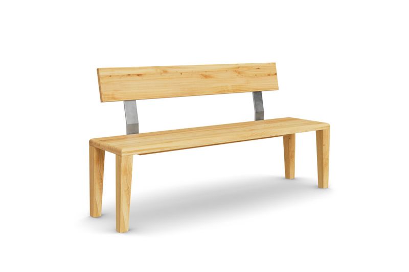 Sitzbank Keto mit Holzlehne aus Kirschbaum