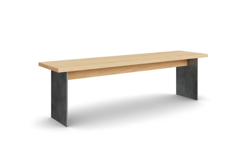 Sitzbank ARGENTO ohne Lehne aus Buche, 160 cm