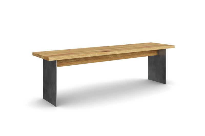 Sitzbank ARGENTO aus Eiche, 160 cm