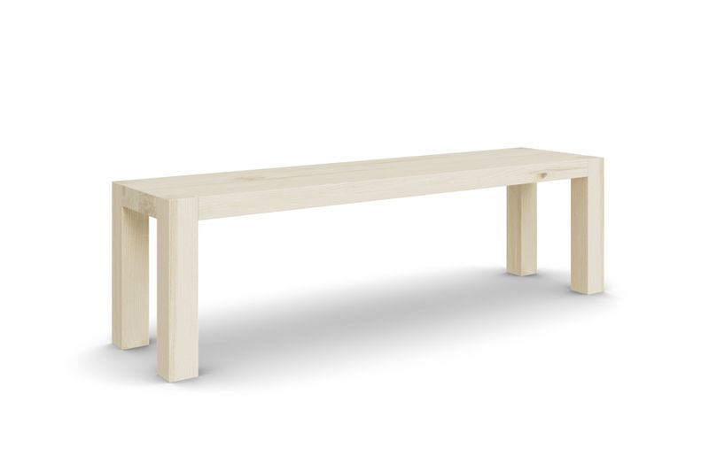 Sitzbank BAMACO ohne Lehne aus Esche hell, 160 cm