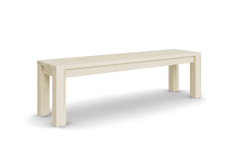 Sitzbank CAYA ohne Lehne aus Esche hell, 160 cm
