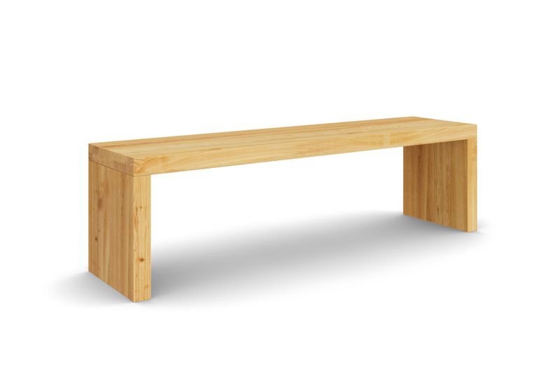 Sitzbank MORENO ohne Lehne aus Kirschbaum, 160 cm