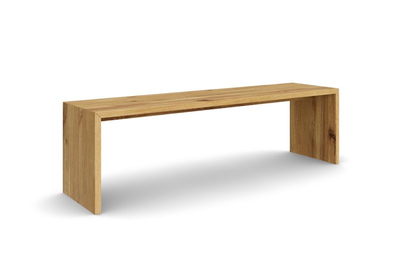 Sitzbank WANGEN für den Flur aus Eiche, 100 × 35 cm