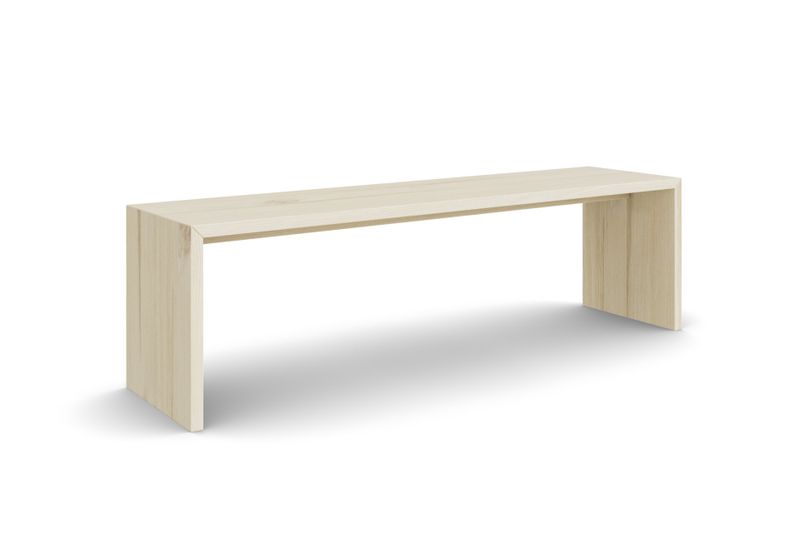 Sitzbank WANGEN ohne Lehne aus Esche hell, 160 cm