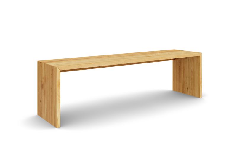 Sitzbank WANGEN ohne Lehne aus Kirschbaum, 160 cm