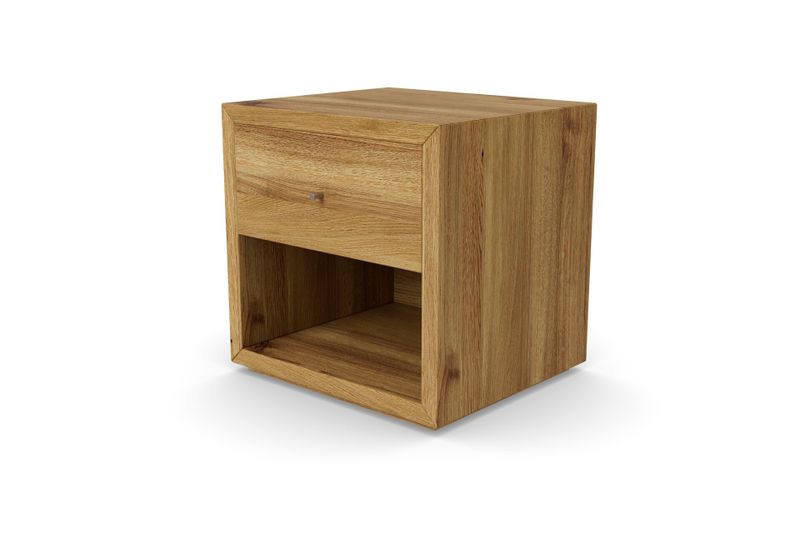 Schmaler Nachttisch KAMEO aus Eiche, 30 cm breit