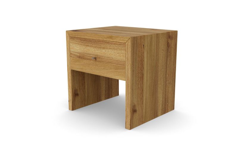 Schmaler Nachttisch VANGO aus Eiche, 30 cm breit
