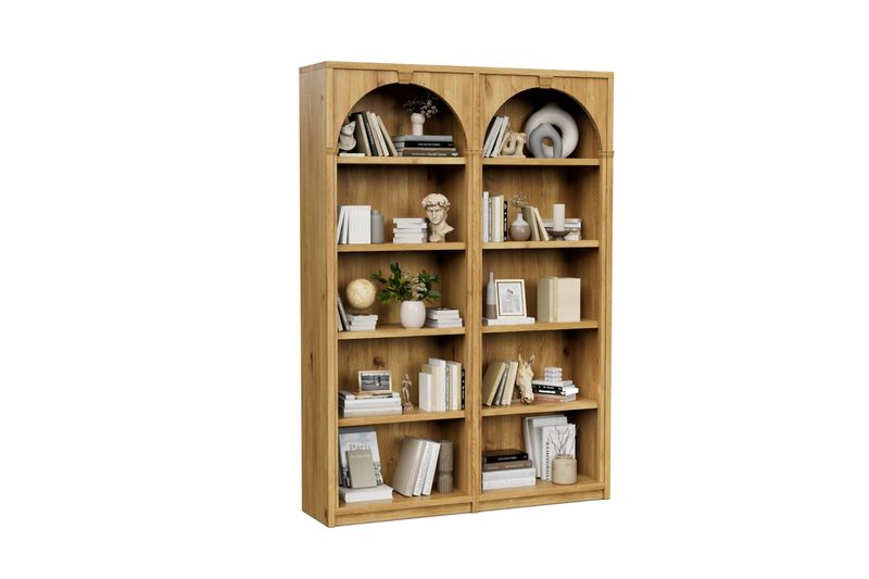 Bücherregal REGIS aus Eiche, 100 × 200 cm