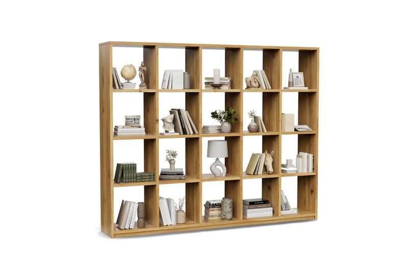 Schuhregal 150 × 120 × 30 cm aus Eiche, ohne Rückwand