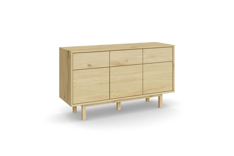 Sideboard Quinto aus Eiche hell