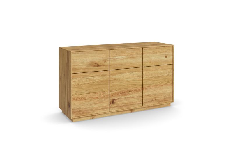 Schmales Sideboard VIOS aus Eiche, 100 cm breit, 35 cm tief